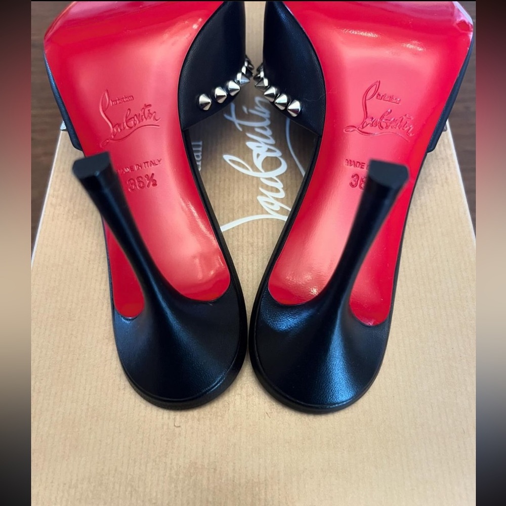 Christian Louboutin Me Dolly 85 Leather Mules - Picture 8 of 8